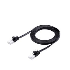 エレコム LANケーブル CAT6A 2m ツメが折れない 爪折れ防止コネクタ スーパーフラット ブラック ECLD-GFATBK20 0