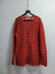 55 77 ) バーガンディー カーディガン