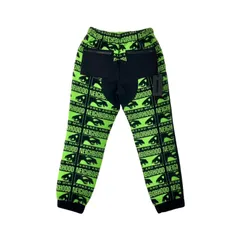 NEIGHBORHOOD × P.A.M PERKS AND MINI ネイバーフッド パム パークスアンドミニ 2020 S/S コラボ 192STPMN-PTM01S EYE ロゴ グラフィック フリースパンツ NHPM / E-PT ブラック グリーン