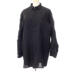 【中古】サカイ Sacai 2023年春夏 DOUBLE-FACED SILK COTTON SHIRT DRESS シルクコットン シャツ ブラック【サイズ1】【レディース】