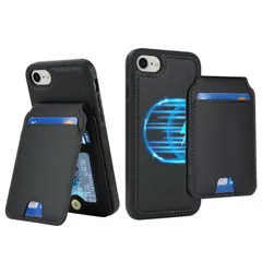 【人気商品】対応 第3世代 MagSafe 第2世代 iphone8 ケース ケース iphone7ケース SE マグセーフ 耐衝撃 iPhone レザー magsafe se3 カードケース 収納 iphone 分離式 ワイヤレス充電対応(アイフォンSE3