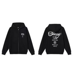 値下げ中！ stussy パーカー ブラック サイズM男女兼用 - メルカリ