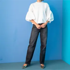 【TREFLE+1】　新品 未使用 パフスリーブ 長袖 トップス フェミニン シンプル 白 ホワイト 可愛い お洒落 ふわ袖