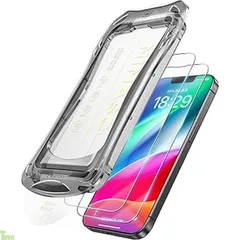 NIMASO ガラスフィルム iPhone 16e/ iPhone 14 /iPhone 13 Pro/iPhone 13 用 強化ガラス 全面保護 黒縁あり 自動除塵 保護フィルム 超簡単貼り付け 耐衝撃 指紋防止 ガイド枠付き 2枚セット アイフォン16