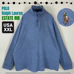 ビッグサイズ/USAメンズXXL★ラルフローレン/POLO Ralph Lauren★エステートリブ/ESTATE RIB★ハーフジップ/フレンチテリーシャツ　#2502F028