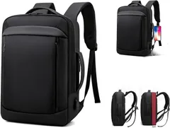 【在庫処分】[GEBYUI] リュック ビジネス メンズ 大容量 防水 ビジネスバッグ 3way バッグ 15.6インチ PC サック USB充電ポート耐衝撃 防汚性 通気性 止水ファスナー バックパック メンズ 人気 おしゃれ 高校生 通学 出張 旅