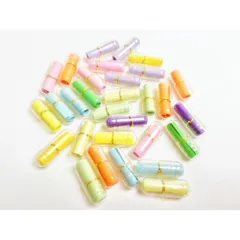 ☆ マルチカラー ☆ カラフル カプセル ミニレター メッセージ カード 30個 ミニメッセージカード カプセル 30個入り メッセージカード ミニ 便箋 びんせん 便せん ミニレター 手紙 てがみ レター カプセル入り カラフル 寄せ書き 職場 退職