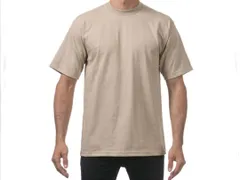 USA直輸入PROCLUB ヘビーウェイト6.5oz Tシャツ カーキ(ベージュ) サイズL送料無料①