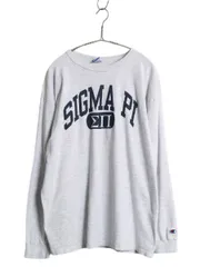 【お得なクーポン配布中!】 80s USA製 チャンピオン 2段 カレッジ プリント 長袖 Tシャツ メンズ XL 古着 ヴィンテージ ロンT カットソー ヘビーウェイト 大きいサイズ