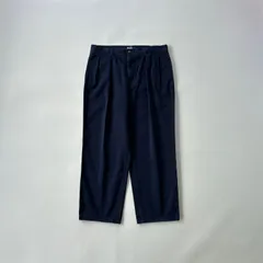 90s ラルフローレン　ボックスロゴ　ツータック　トラウザーズ　ポロチノ　ネイビー　旧ロゴ Y2508