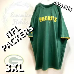 NFLパッカーズTシャツPACKERS刺繍ワッペンビッグロゴ肉厚ビッグシルエット大きいサイズ3XLレイヤード風緑グリーン古着