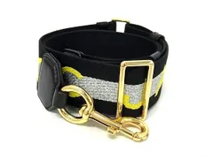 ■極美品■ MARC JACOBS マークジェイコブス ウェビング キャンバス バッグ用 ショルダーストラップ 斜め掛け ブラック系 FC9944