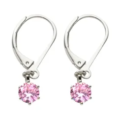 【10月 × シルバー】[Cream dot. クリームドット公式]フック 金属アレルギー ニッケルフリー 揺れる 誕生月カラー 誕生月色 キュービックジルコニア 一粒ビジュー 大人