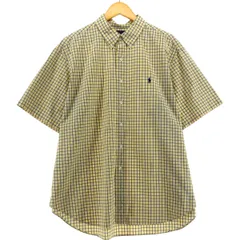 古着 ラルフローレン Ralph Lauren CLASSIC FIT 半袖 ボタンダウン チェックシャツ メンズXXL相当/eaa544764