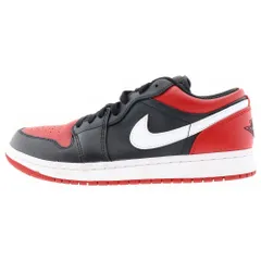 NIKE (ナイキ) AIR JORDAN 1 LOW BRED エアジョーダン1 ブレッド ローカットスニーカー 553558-066 ブラック/レッド US8/26.0cm