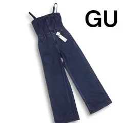【新品 24SS】 GU ジーユー 通年 ベアトップ サロペット  デニム パンツQ ジーンズ Sz.M レディース 未使用