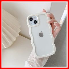 【セール中】 iPhone XR_ホワイト QLTYPRI iPhone XRケース クリア TPUカバー おしゃれ 韓国 可愛い 透明 薄型 軽量 耐衝撃 ス