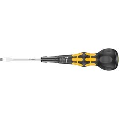Wera 1834 1,0 x 6,0 x 100 mm 黒/黄 ボールグリップマイナスドライバー 05343800001