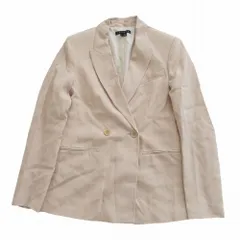 theory セオリー ダブルブレストジャケット 4104112 SELECTION JANNISON ライトベージュ サイズS レディース 【中古】