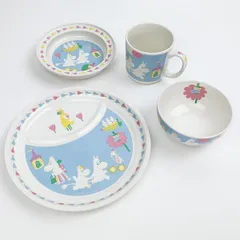 ムーミン 4ピースセット プレート マグカップ 皿 キッズ ベビー ギフト