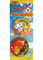 【中古】バッジ・ピンズ(キャラクター) コマじろう＆コマさん/メラメライオン クリップカンバッチ(缶バッジ/2個入り) 「妖怪ウォッチ」