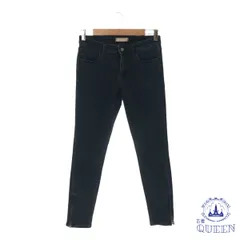 ☆美品☆ UNIQLO ユニクロ パンツ デニム ジーンズ スキニー カジュアル レディース ブラック 25 901-8425 送料無料 古着