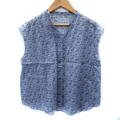 Loura meme ローラメメ リネン 刺繍 ノースリーブブラウス free - メルカリ