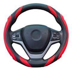 ZATOOTO ハンドルカバー 軽自動車 シリコーン ｓサイズ レザー おしゃれ 手触りよし ステアリングカバー グリップ感よし レッド YWLY82-R