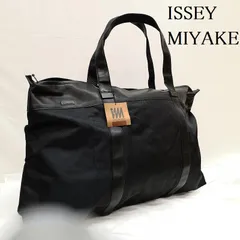【希少】ISSEY MIYAKE 　イッセイミヤケ　ボストンバッグ　レザー　黒 ISSEY MIYAKE - frmjpn様専用☆ISSEY MIYAKE ボストンバッグ
