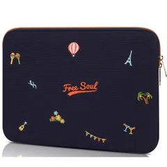 【新着商品】UNISOUL パソコン ケース 14インチ 14.1型 MacBook Pro Air 14 ノートパソコン タブレット pcケース 衝撃吸収 スリム 軽量 PCインナーバッグ (14インチ, c) 1