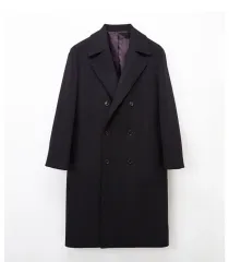 エスティコ ネイビー ダブルコート