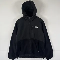 古着 ザ・ノースフェイス THE NORTH FACE フルジップフリースジャケット デナリ パーカー ワンポイントロゴ 刺繍 M  ブラック レディース