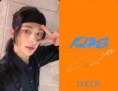 【中古】コレクションカード(男性) Stray Kids/Hyunjin(ヒョンジン)/裏面オレンジ・印刷サイン入り/「DICON D’FESTA MINI EDITION Stray Kids」フォトカード