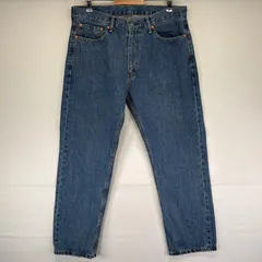 古着 リーバイス Levi's デニムパンツ 505 ストレート ジッパーフライ ジーンズ ジーパン 5ポケット 長ズボン w36 L30  ブルー メンズ