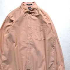 00's ギャップ GAP ビッグ オックスフォード ボタンダウンシャツ (L) オレンジ系 コットン 00年代 旧タグ オールド ビッグサイズ 2000年製 アメリカ古着 USED  ビンテージ ヴィンテージ