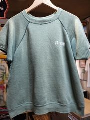 【USA製】70's 「Champion」 半袖スウェット　グリーン　フェード　CRISSOM