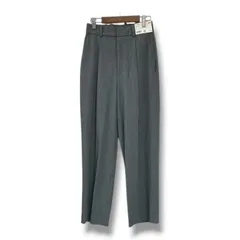 美品 UNIQLO タックワイドパンツ レディースS グレー 2WAYストレッチ タグ付き 221-450639 (23-03) 古着