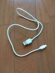 白 USB type−B 充電ケーブル 全長61cm