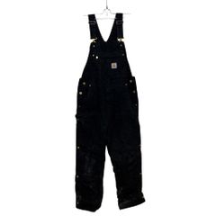 Carhartt ダック オーバーオール 黒 34×36 ワークウェア メキシコ