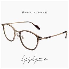 【新品】 ヨウジ ヤマモト メガネ 日本製 19-0102 1 c01 Yohji Yamamoto 鯖江 メンズ 眼鏡 ウェリントン 型 アセテート チタン フレーム ダミーレンズ発送