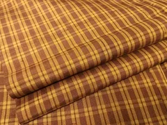 本場黄八丈　ストライプ 帯 茶色　紙帯付き未使用 本場黄八丈 ストライプ 帯 茶色 紙帯付き未使用