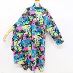 #apc バレンシアガ BALENCIAGA ワンピース XS マルチ 変形 ハイネック シティプリント 美品 レディース [897933]のサムネイル