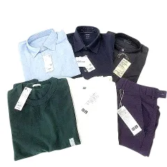 ユニクロ UNIQLO GU 無印良品 タグ付き 6点セット まとめ売り トップス シャツ パンツ M～XL A0620