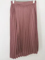 ◇ JEANASIS ジーナシス ウエストゴム ラップ巻き風 ロング プリーツ スカート サイズF レッド系 レディース  【中古】 【1206240003019】