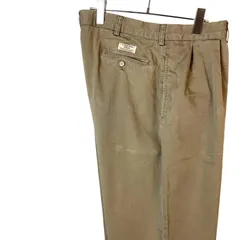 90s00sポロバイラルフローレンPOLObyRALPHLAURENツータックチノパンツポロチノANDREW PANTアンドリューパンツカーキアメカジY2Kレトロアメカジグランパコアフェードvintageヴィンテージ50510