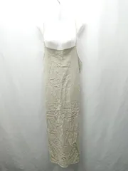 ◇ Khaju サイドスリット　夏物　フェミニン ノースリーブ ロング丈 ワンピース サイズF アイボリー系 レディース E  【1506190015712】のサムネイル
