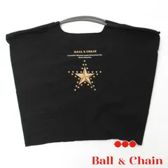 【正規品】 ボールアンドチェーン (ファーストスター/ブラック) Lサイズ  トートバッグ 星 黒