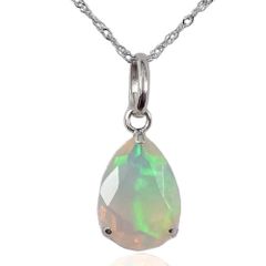 ボルダーオパール 5.79ct ダイヤモンド 0.14ct ネックレス - メルカリ