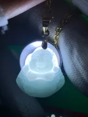 翡翠ヒスイ 布袋弥勒 ネックレス1532-3/5