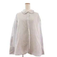 シンゾーン Shinzone FRILL COLLAR BLOUSE フリルカラーブラウス シャツ 長袖 コットン 23AMSBL05 白 ホワイト FOのサムネイル